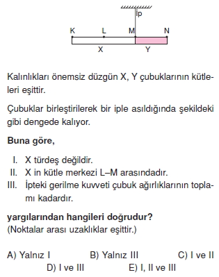 Ağırlık merkezi test 2001