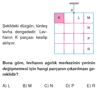 Ağırlık merkezi çözümlü test 1004