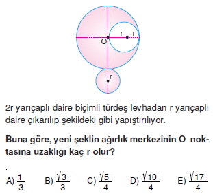 Ağırlık merkezi çözümlü test 2005