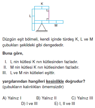 Ağırlık merkezi çözümlü test 2006