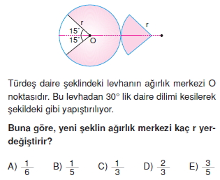 Ağırlık merkezi çözümlü test 2007