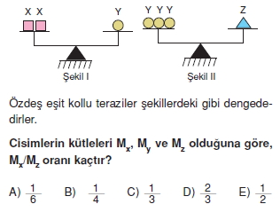 Madde ve Özellikleri test 1001