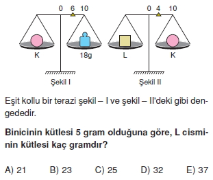 Madde ve Özellikleri test 1004