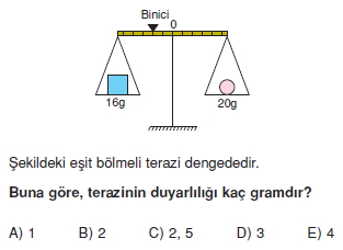 Madde ve Özellikleri test 1007