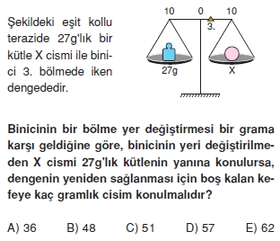 Madde ve Özellikleri test 1011