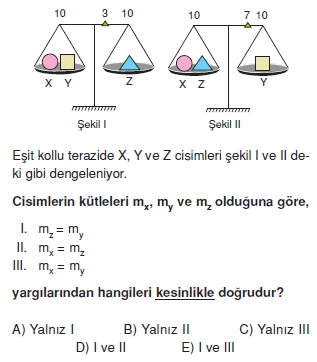 Madde ve Özellikleri test 2002