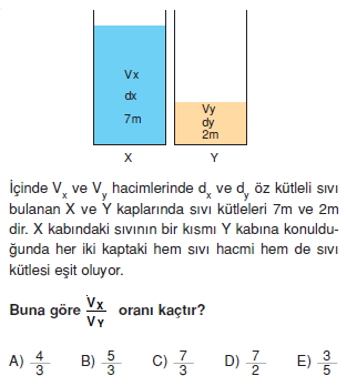 Madde ve Özellikleri test 2010