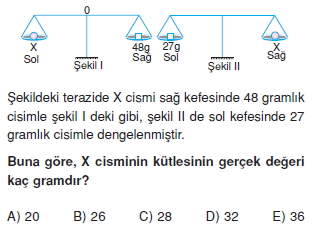 Madde ve Özellikleri test 3003