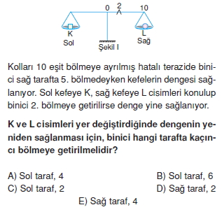 Madde ve Özellikleri test 3006