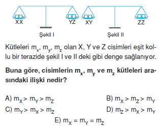 Madde ve Özellikleri test 3009