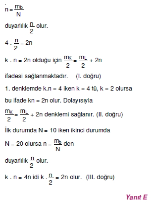 Madde ve Özellikleri çözümler 1003-1