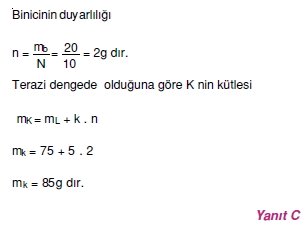 Madde ve Özellikleri çözümler 1011