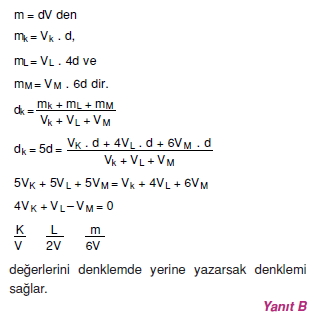 Madde ve Özellikleri çözümler 2002