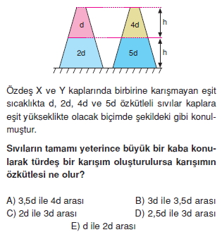 Madde ve Özellikleri çözümlü test 2003