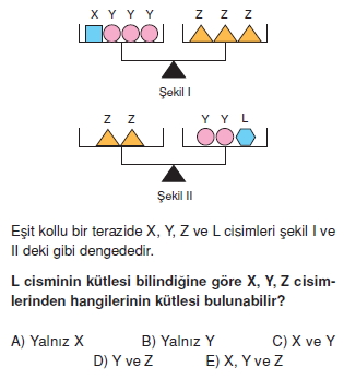 Madde ve Özellikleri çözümlü test 2005