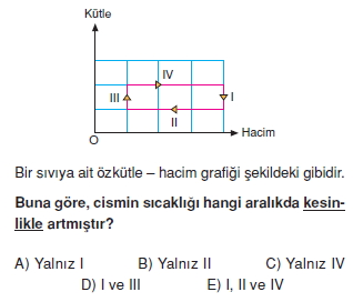 Madde ve Özellikleri çözümlü test 2009