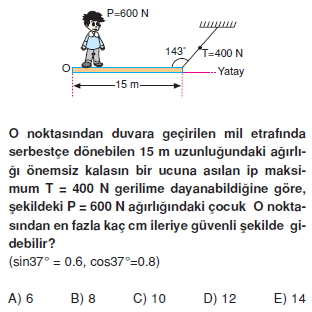 Moment Ve Denge Cozumlu test 1005