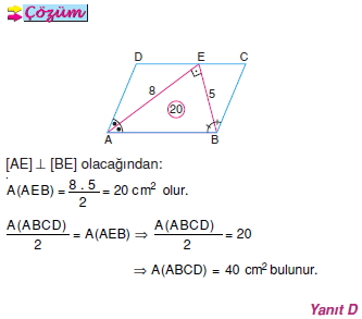 Paralelkenarda Alan Özellikleri006