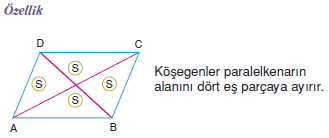 Paralelkenarda Alan Özellikleri009