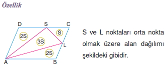 Paralelkenarda Alan Özellikleri011