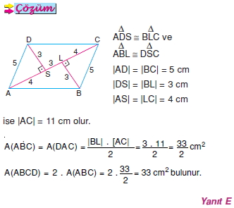 Paralelkenarda Alan Özellikleri017