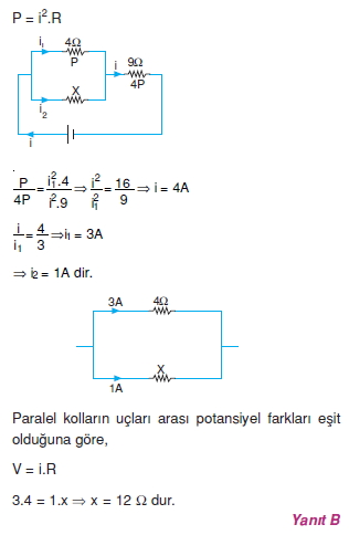 Elektrik Akimi Cozumlu Test 2 Bilgicik Com Bilgicik Com
