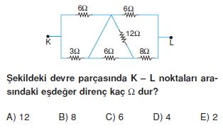 Elektrik Akımı test 1001