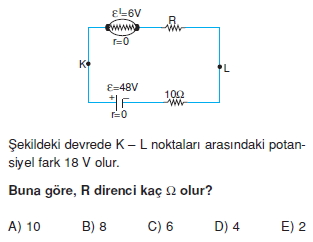 Elektrik Akımı test 1011