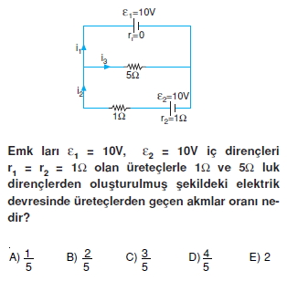 Elektrik Akımı test 3011