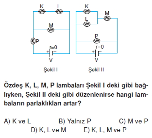 Elektrik Akımı çözümlü test 1008