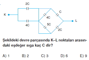 Elektriksel Alan ve Kondansatör test 1010