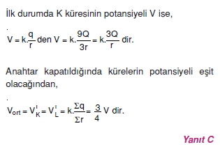 Elektriksel Alan ve Kondansatör çözümler 1004