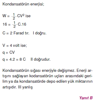 Elektriksel Alan ve Kondansatör çözümler 2012