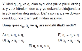 Elektrostatik çözümlü test 1004