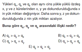 Elektrostatik çözümlü test 1004