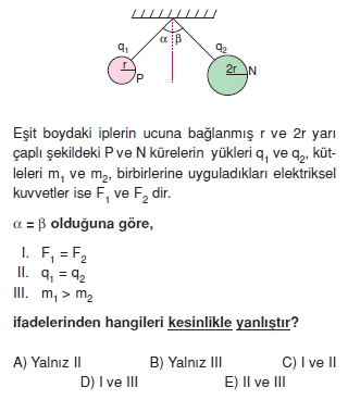 Elektrostatik çözümlü test 1007