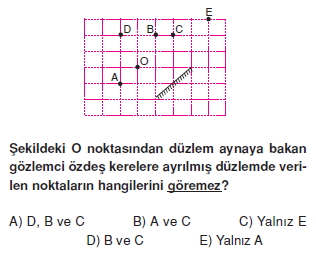 Işık Bilgisi test 1001