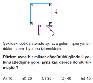 Işık Bilgisi test 2007