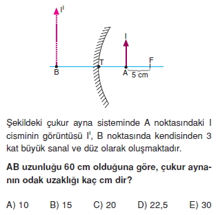 Işık Bilgisi çözümlü test 1003