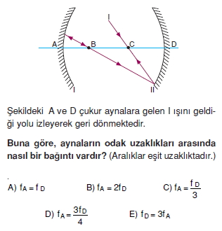 Işık Bilgisi çözümlü test 2006