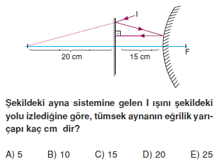 Işık Bilgisi çözümlü test 2009