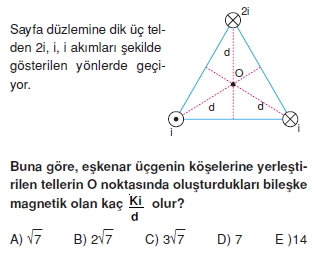 Magnetizma çözümlü test 1007