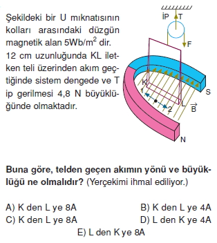 Magnetizma çözümlü test 1010