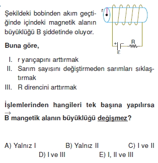 Magnetizma çözümlü test 1012