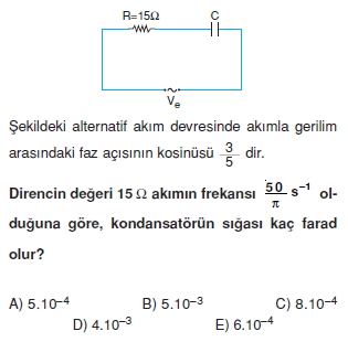 İndüksiyon ve Alternatif Akım test 1003