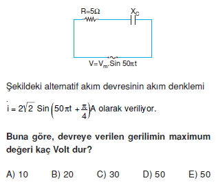 İndüksiyon ve Alternatif Akım test 2004