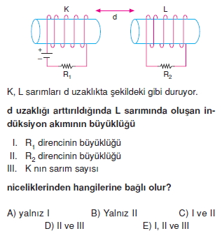 İndüksiyon ve Alternatif Akım test 2007