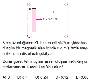 İndüksiyon ve Alternatif Akım test 2008