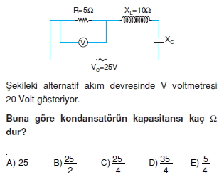 İndüksiyon ve Alternatif Akım test 3002