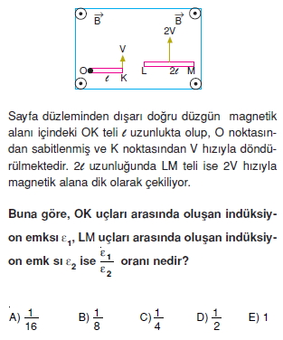 İndüksiyon ve Alternatif Akım test 3004